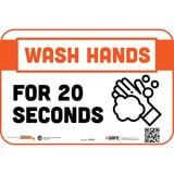 Tabbies Wash Hands for 20 Seconds Wall Decals