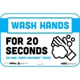 Tabbies Wash Hands for 20 Seconds Wall Decals