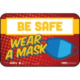 Tabbies Be Safe Wear a Mask Wall Safety Decal