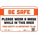 Tabbies Wear a Mask While in Area Wall Decal