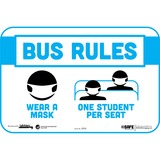 Tabbies Bus Rules Maskstudent Seat Safety Decal
