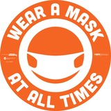Tabbies Wear a Mask at All Times Floor Decal