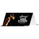 Tabbies Sorry Area Closed Thank You Table Tents
