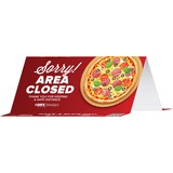 Tabbies Sorry Area Closed Thank You Table Tents