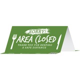 Tabbies Sorry Area Closed Thank You Table Tents