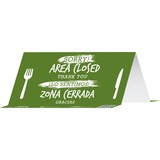 Tabbies Sorry Area Closed Thank You Table Tents