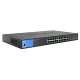 Linksys 24-Port Managed Gigabit Poe Switch with 4 1g Sfp Uplinks