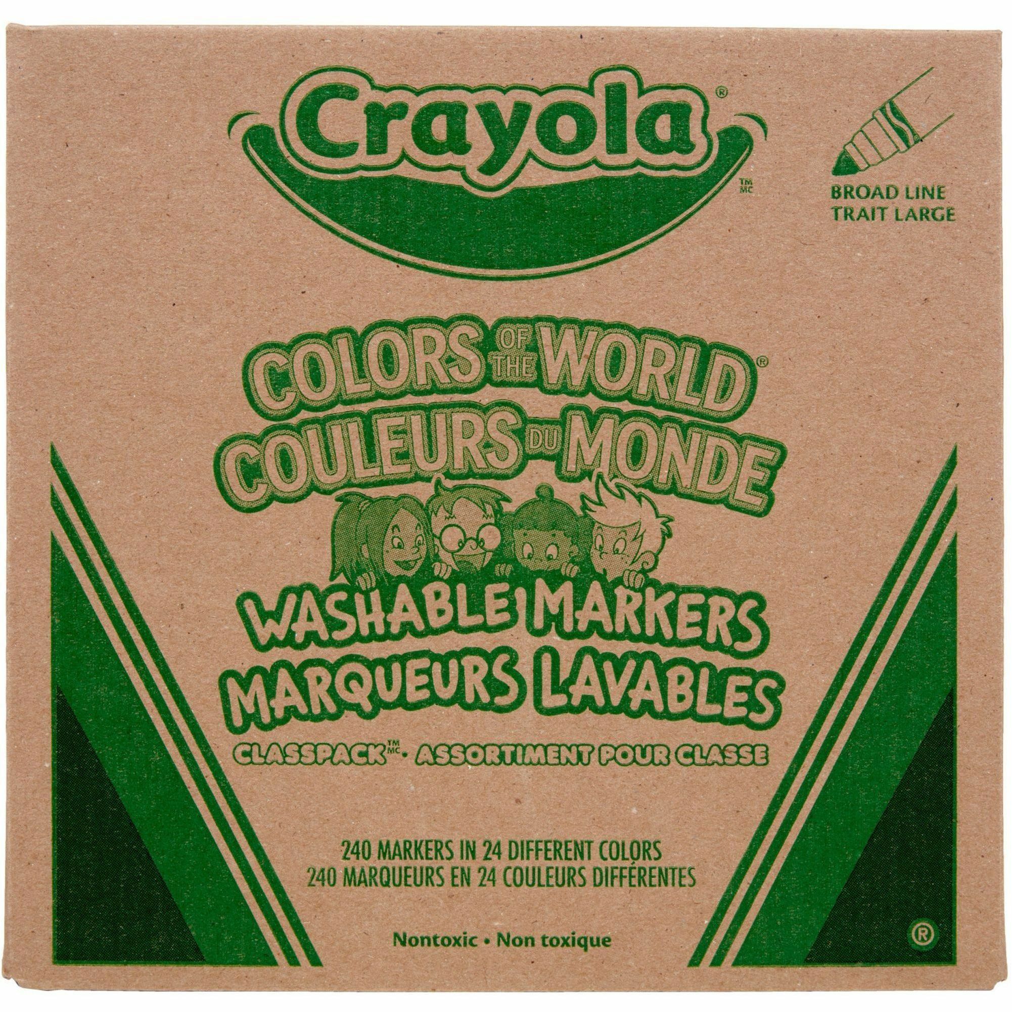 Crayola Multicultural Colors Washable Markers