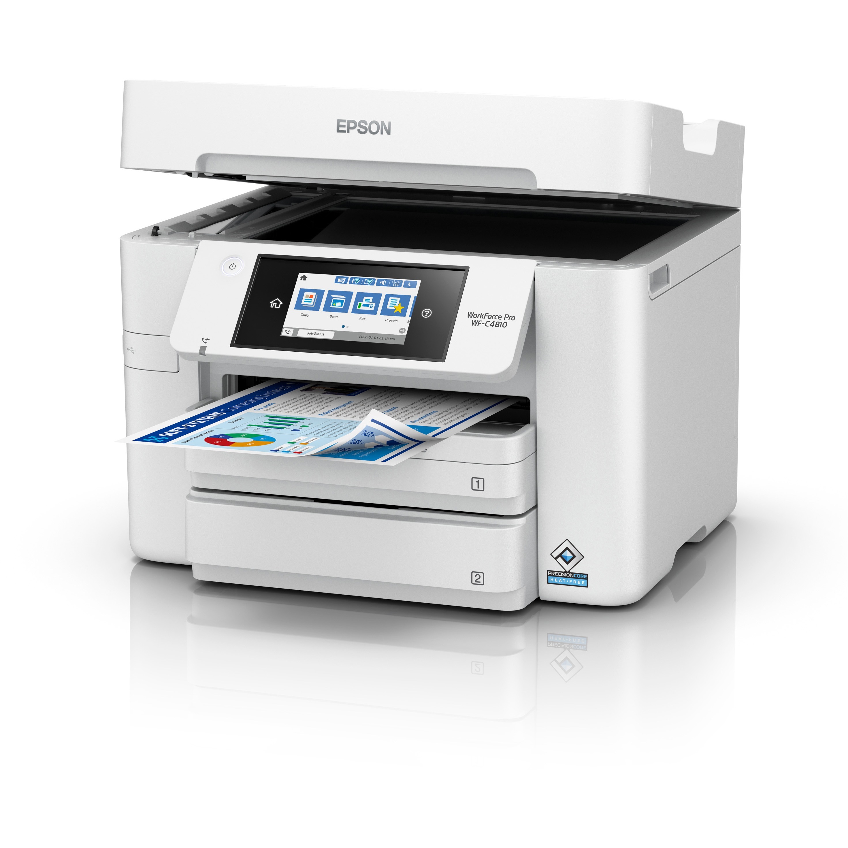 Epson Workforce Pro Wf-C4810 Inkjet Multifunction Printer - Color