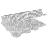 Sepg Hinged 6-Count 25 Cupcake Container