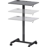 Lorell Height-Adjustable Mobile Desk