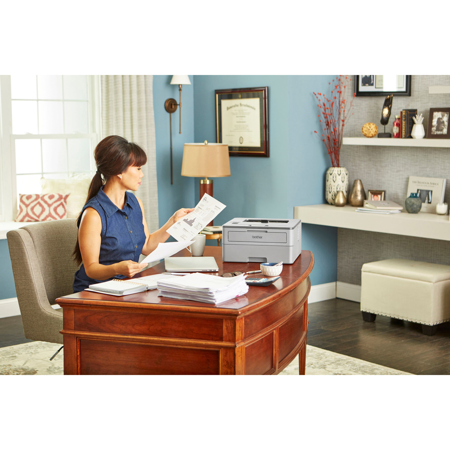 Brother Workhorse Hl-L2379dw Desktop Wireless Laser Printer - Monochrome