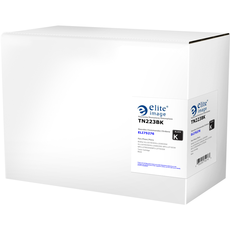 Elite Image Remanufactured Standard Yield Laser Toner Cartridge - Alternative for Brother Tn223 Tn227 - Black - 1 Each