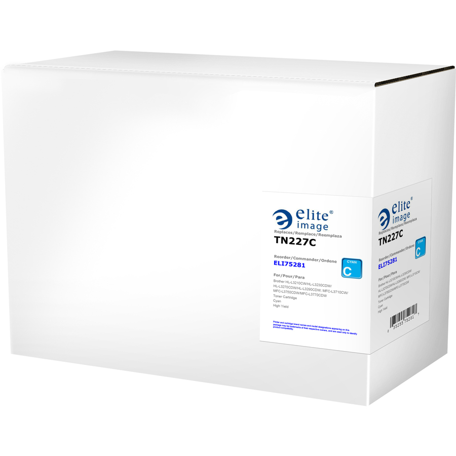 Elite Image Remanufactured High Yield Laser Toner Cartridge - Alternative for Brother Tn223 Tn227 - Cyan - 1 Each