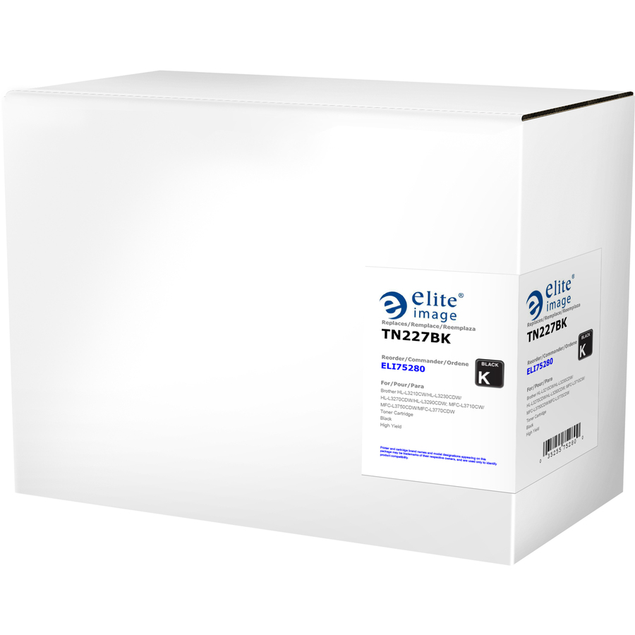 Elite Image Remanufactured High Yield Laser Toner Cartridge - Alternative for Brother Tn223 Tn227 - Black - 1 Each