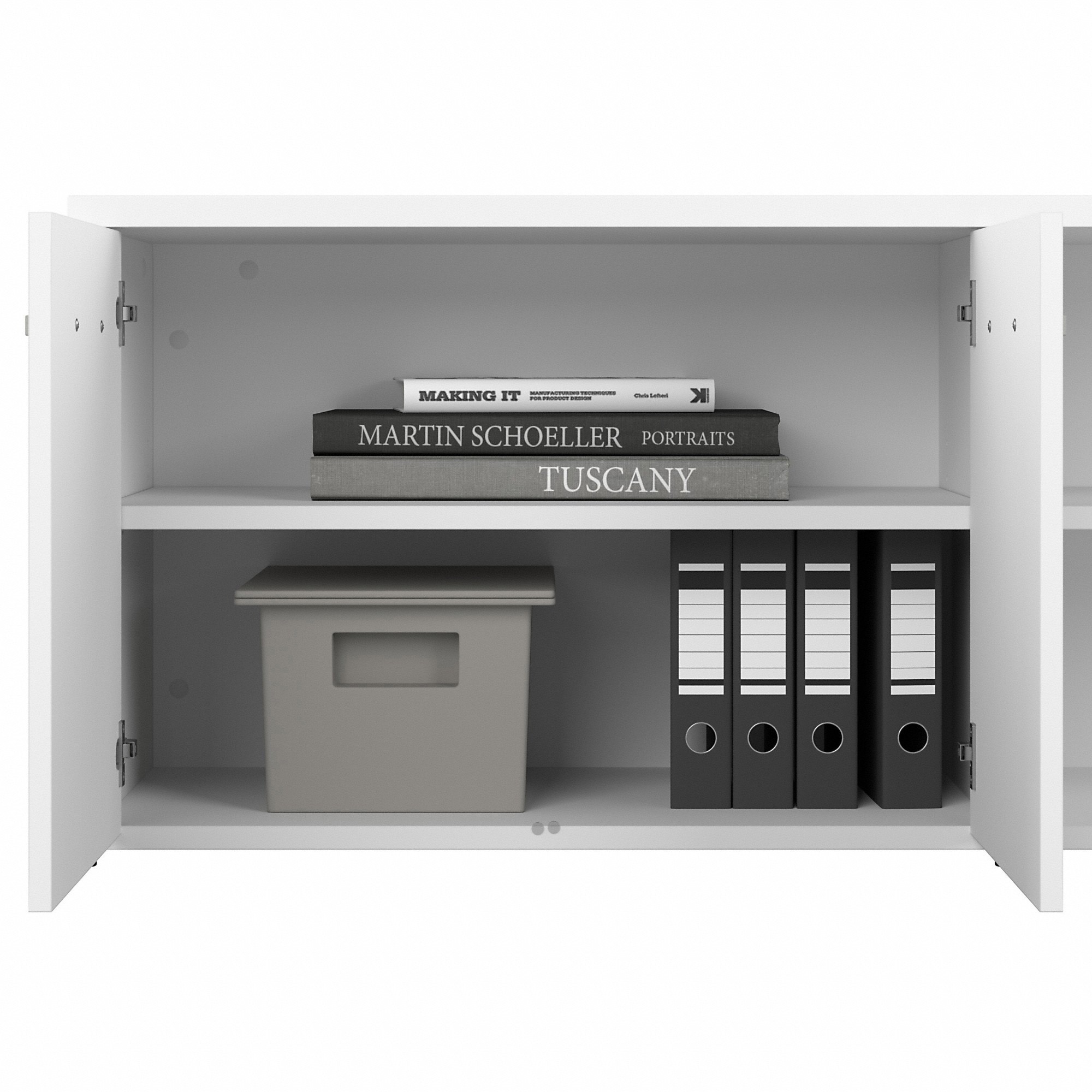 Bush Business Furniture Studio a 60w Computer Desk with Mobile File Cabinet and Low Storage Cabinet - Image 3