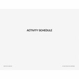 Unicor Flip Style Activity Schedule Calendar