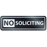 Headline Signs No Soliciting Window Sign