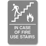 Headline Signs Ada in Case of Fire Use Stairs Sign