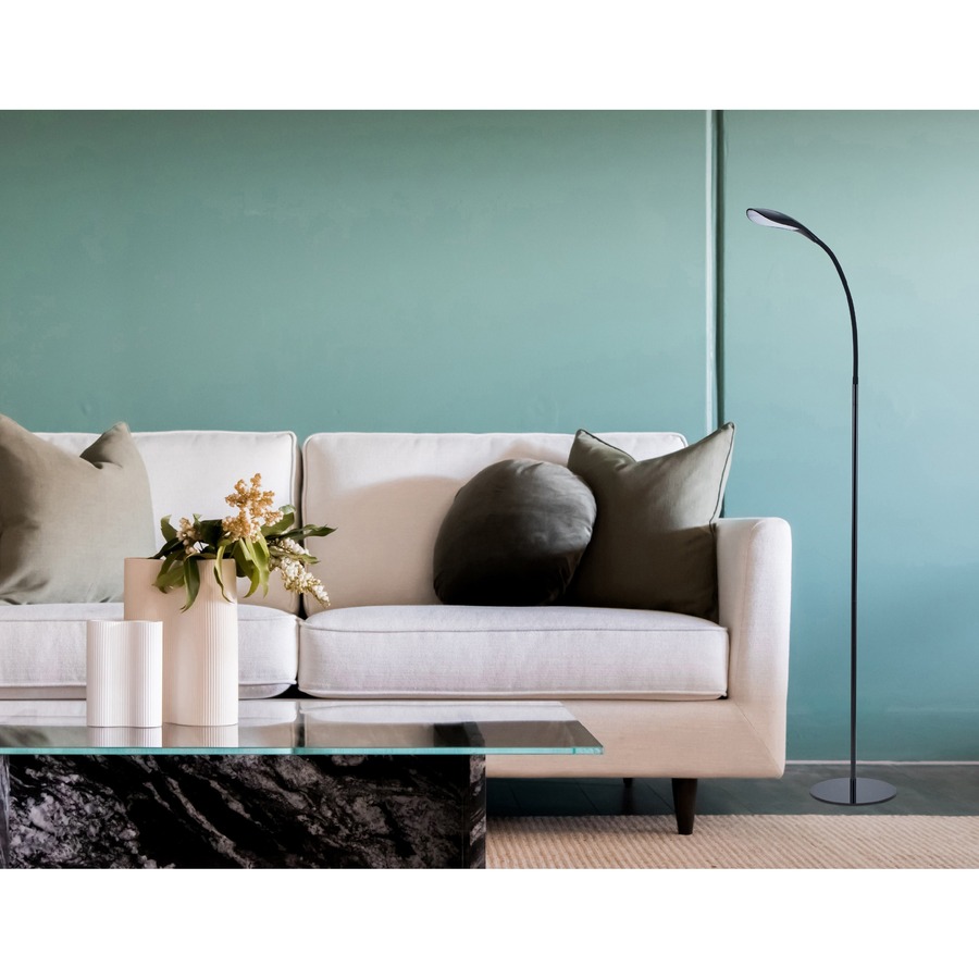 Bostitch Gooseneck Floor Lamp Black