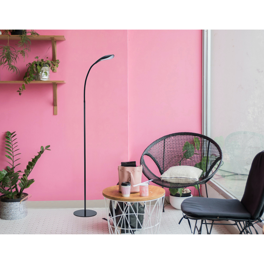 Bostitch Gooseneck Floor Lamp Black