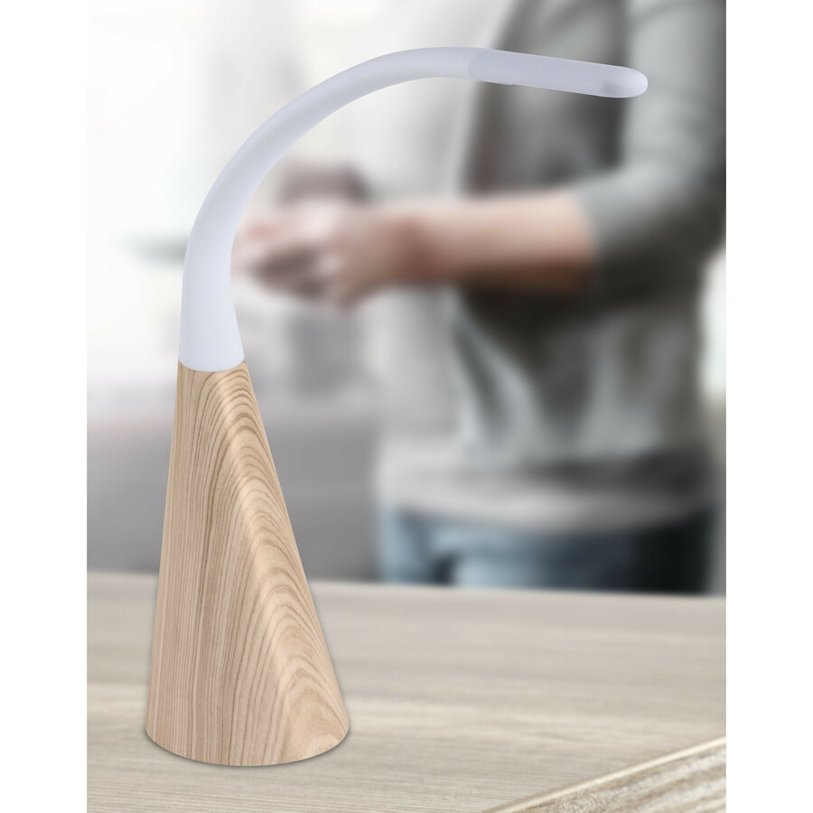 Bostitch Flexible Desk Lamp Wood Grain