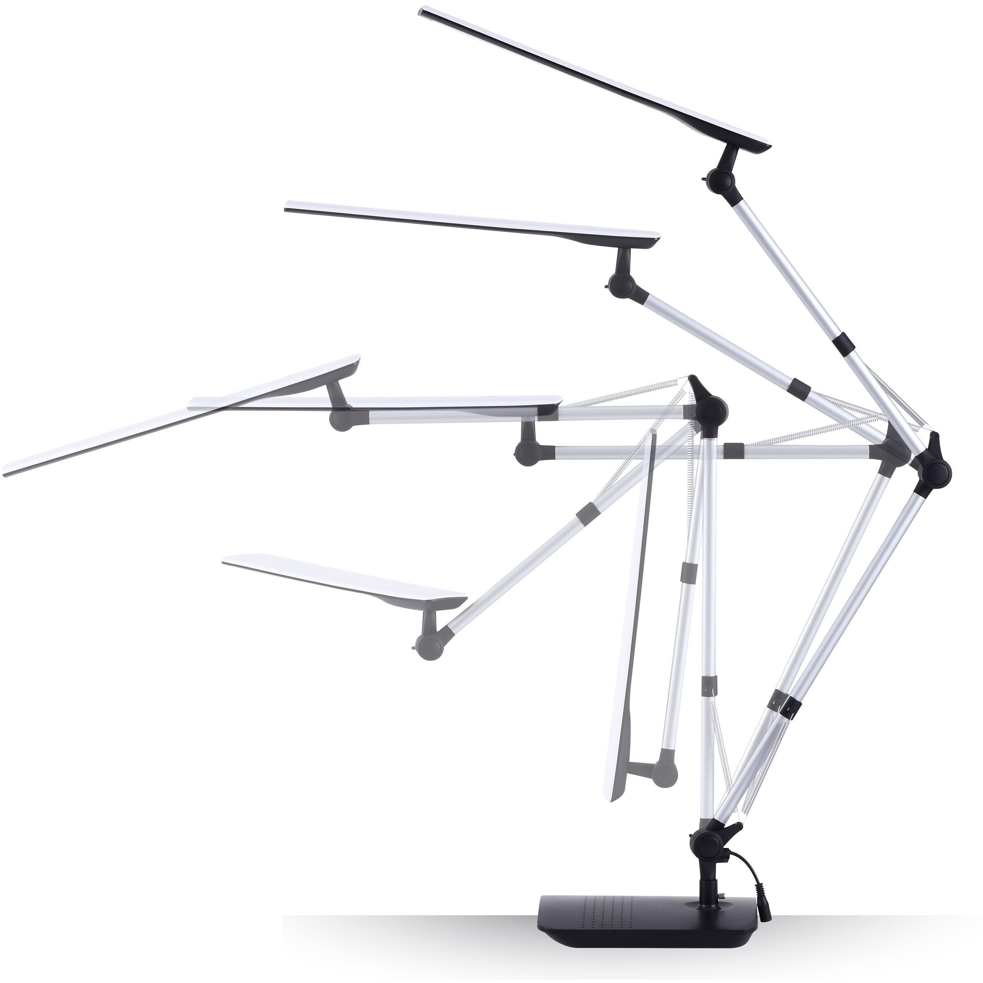 Bostitch Dual Swing Arm Desk Lamp Black