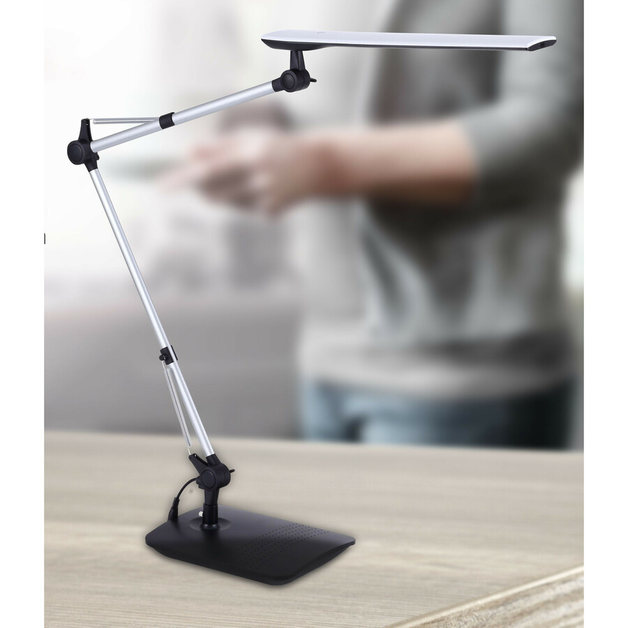Bostitch Dual Swing Arm Desk Lamp Black
