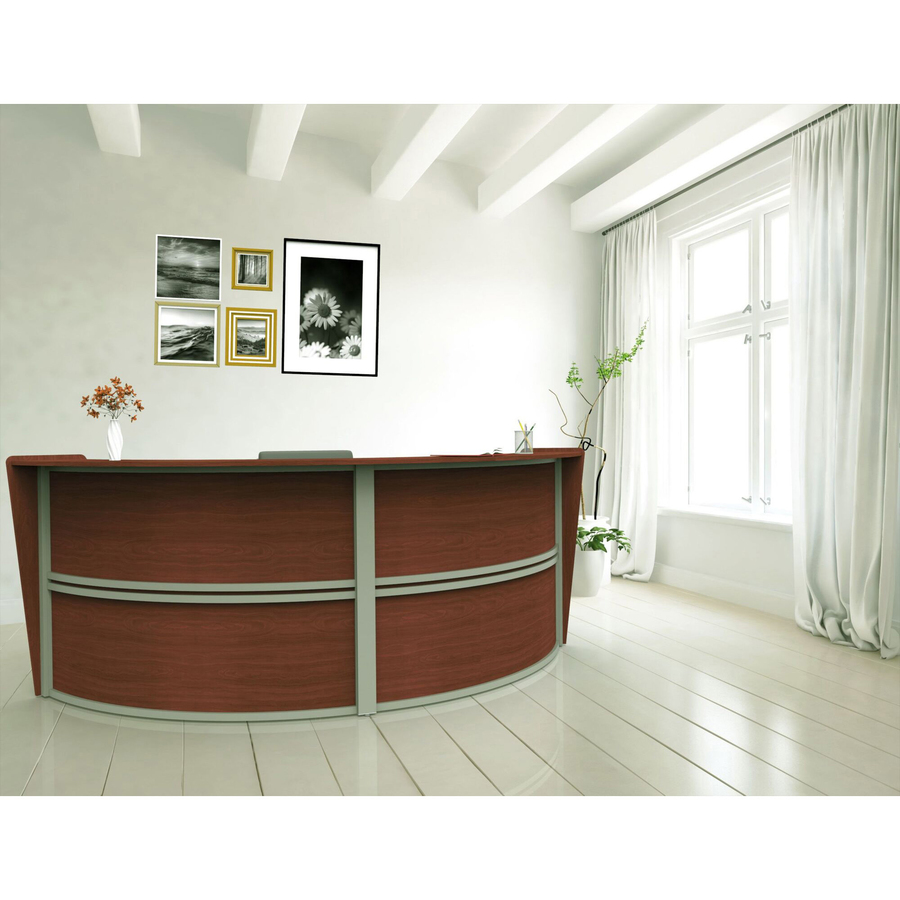 Linea Italia 2-Unit Curved Reception Desk