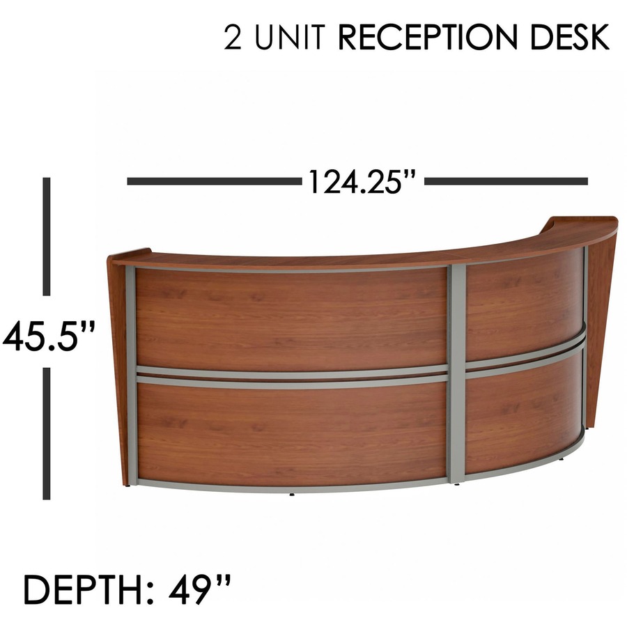 Linea Italia 2-Unit Curved Reception Desk