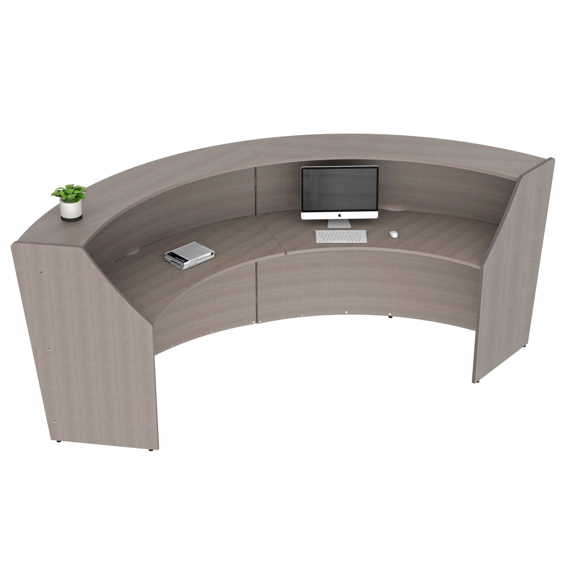 Linea Italia 2-Unit Curved Reception Desk