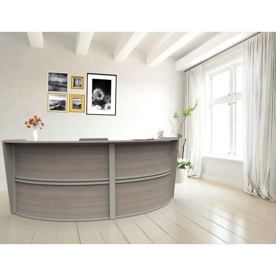 Linea Italia 2-Unit Curved Reception Desk