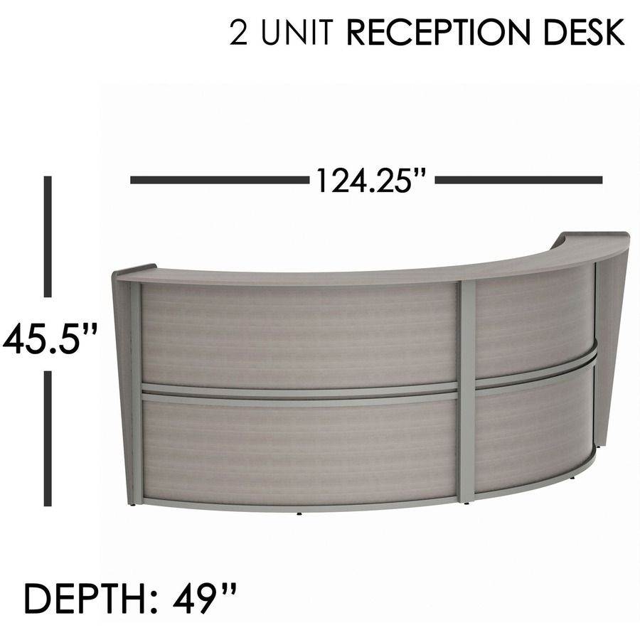 Linea Italia 2-Unit Curved Reception Desk