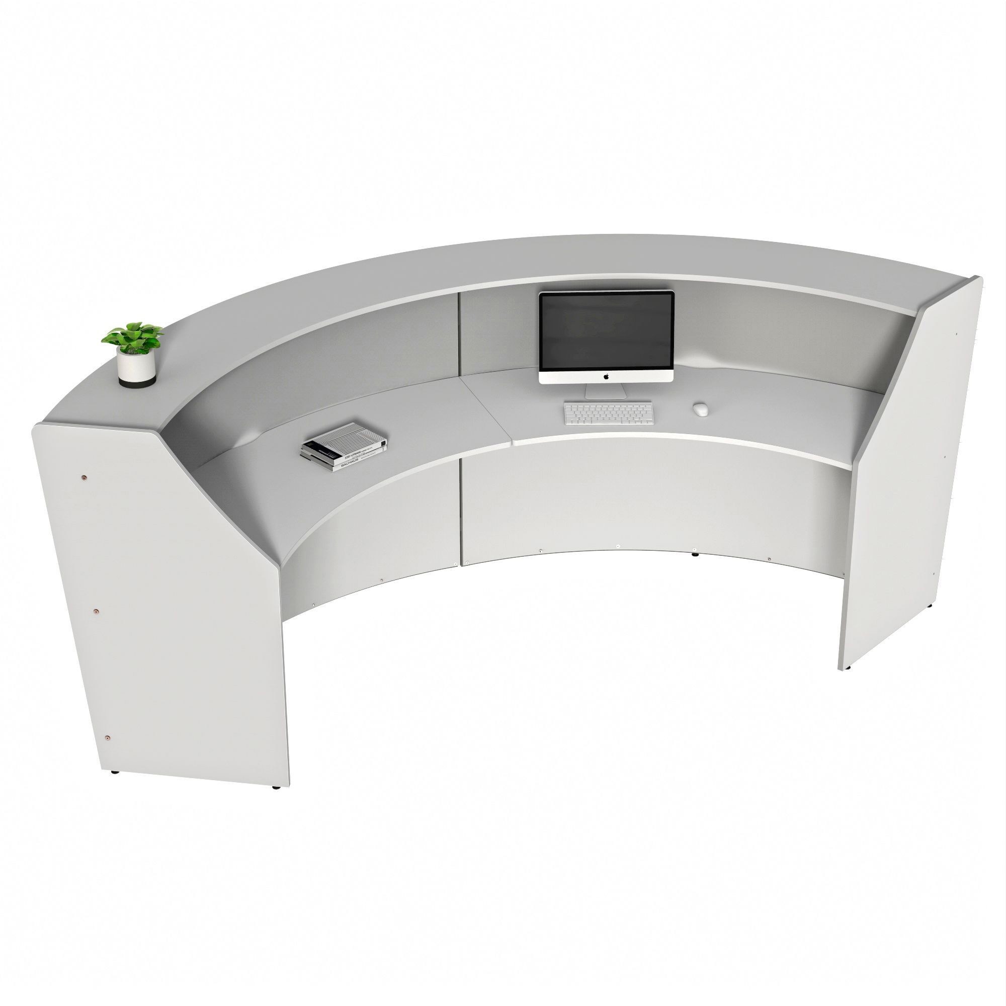 Linea Italia 2-Unit Curved Reception Desk