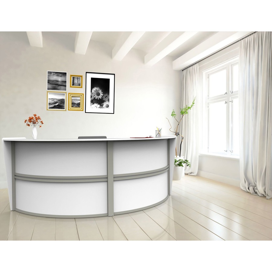 Linea Italia 2-Unit Curved Reception Desk