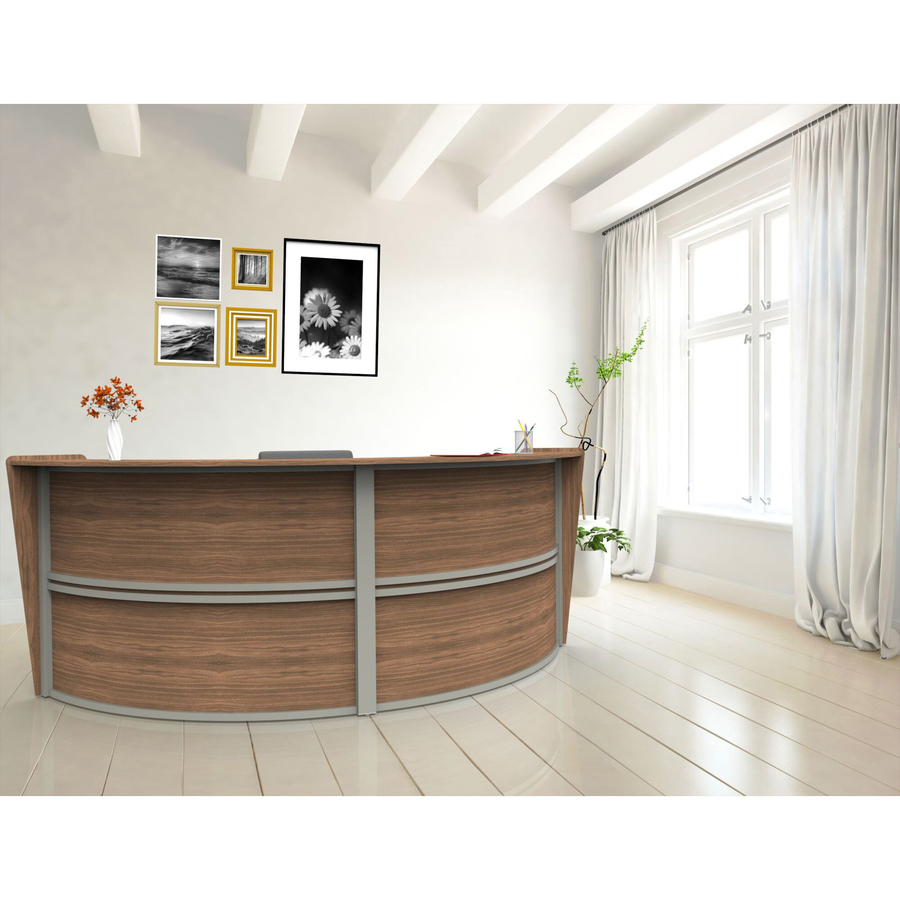 Linea Italia 2-Unit Curved Reception Desk