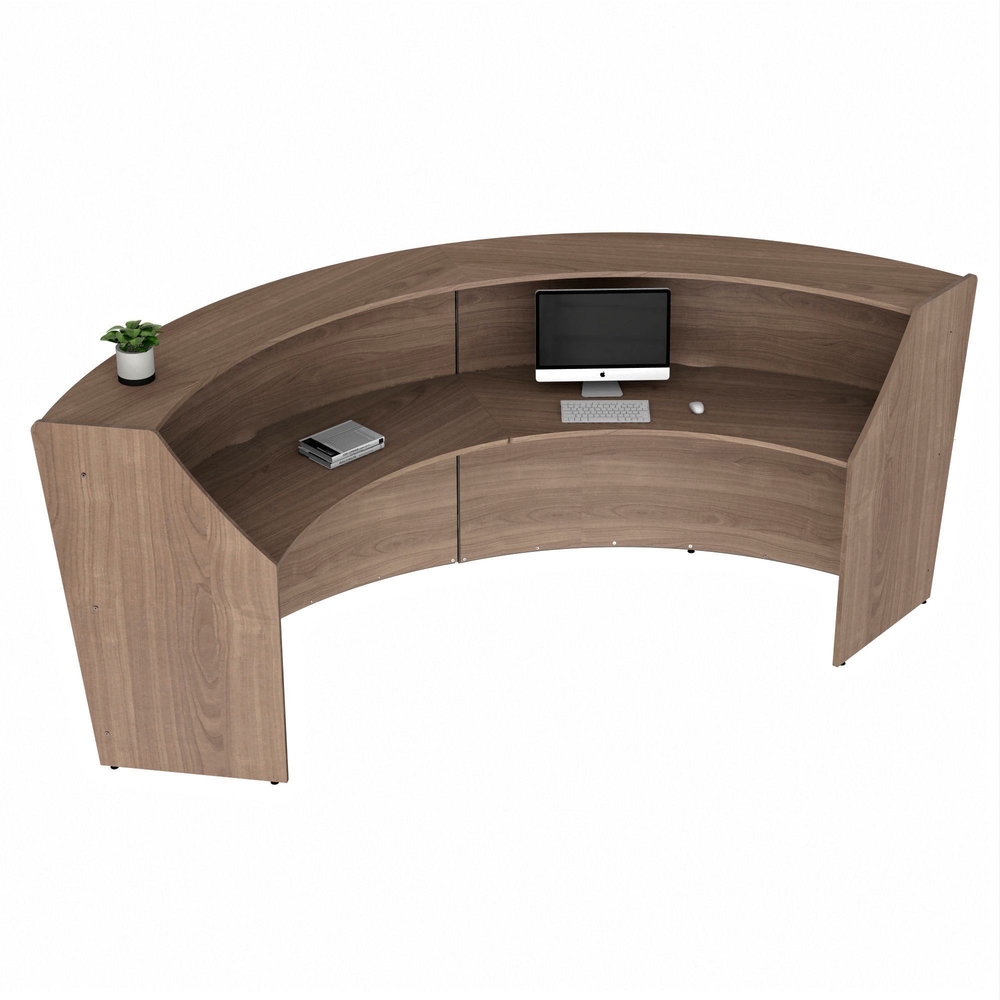 Linea Italia 2-Unit Curved Reception Desk