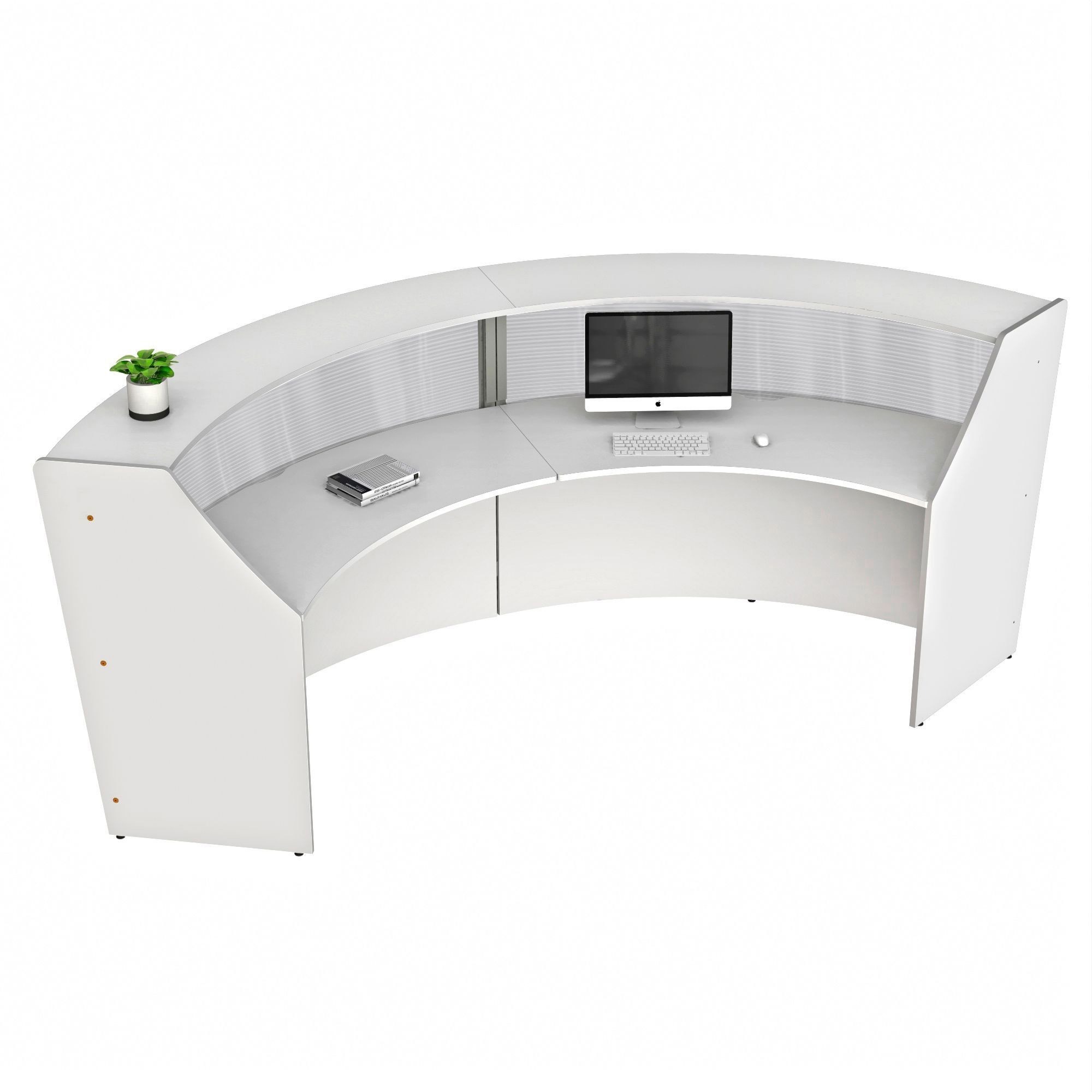 Linea Italia 2-Unit Curved Reception Desk