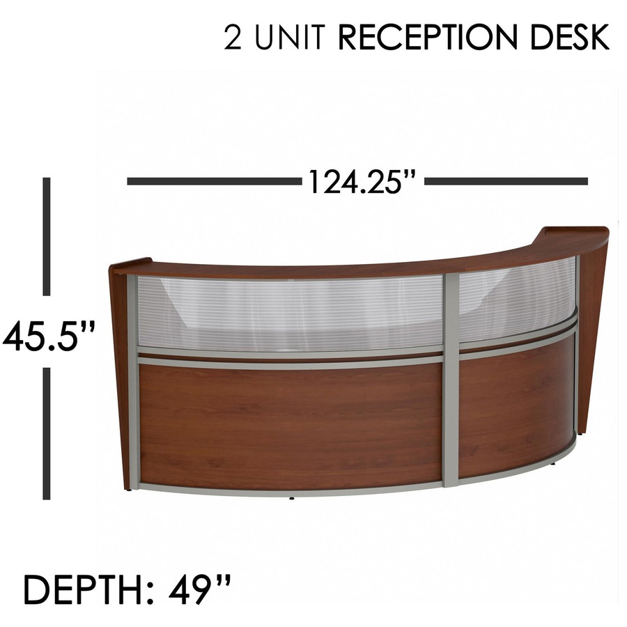 Linea Italia 2-Unit Curved Reception Desk