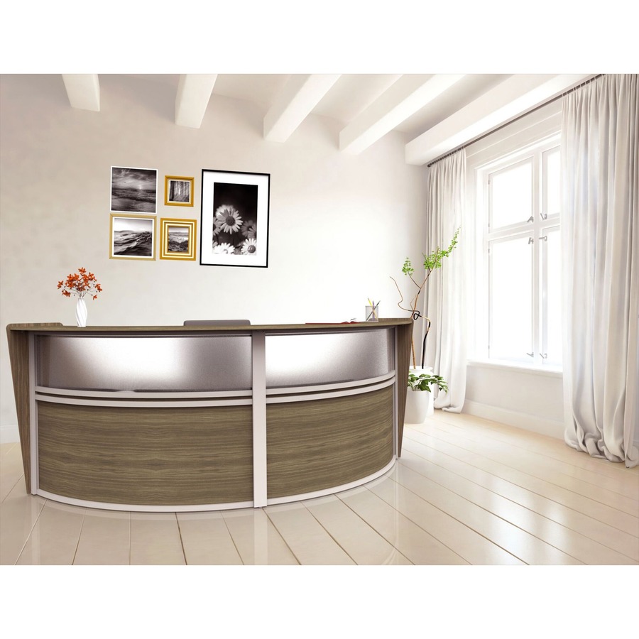 Linea Italia 2-Unit Curved Reception Desk
