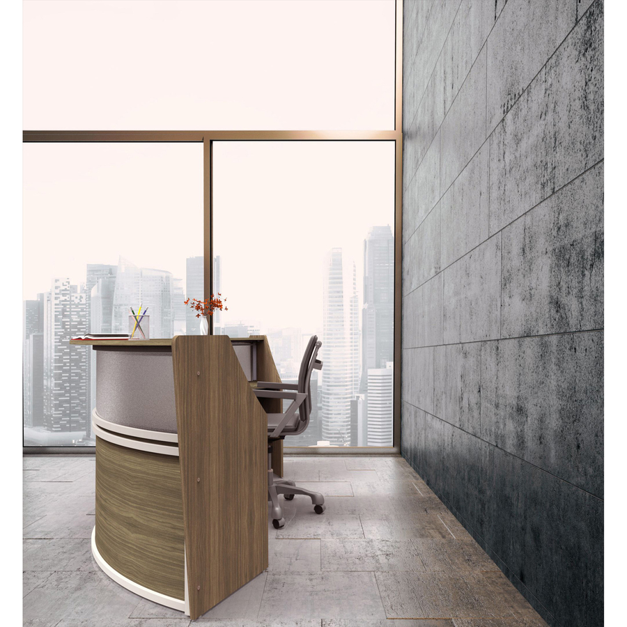 Linea Italia 2-Unit Curved Reception Desk