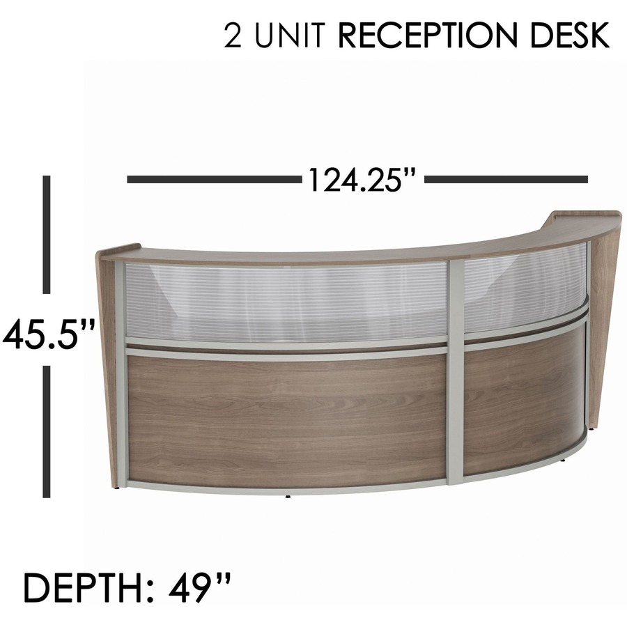 Linea Italia 2-Unit Curved Reception Desk