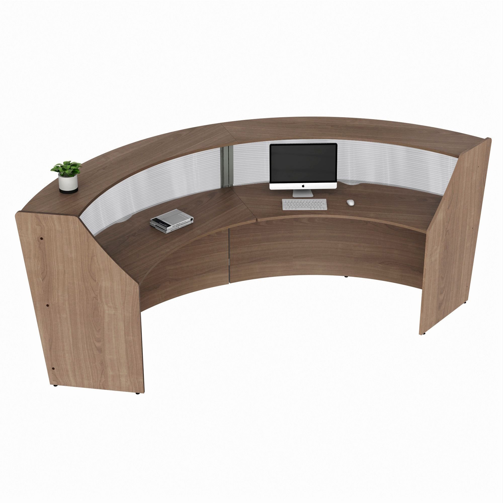 Linea Italia 2-Unit Curved Reception Desk