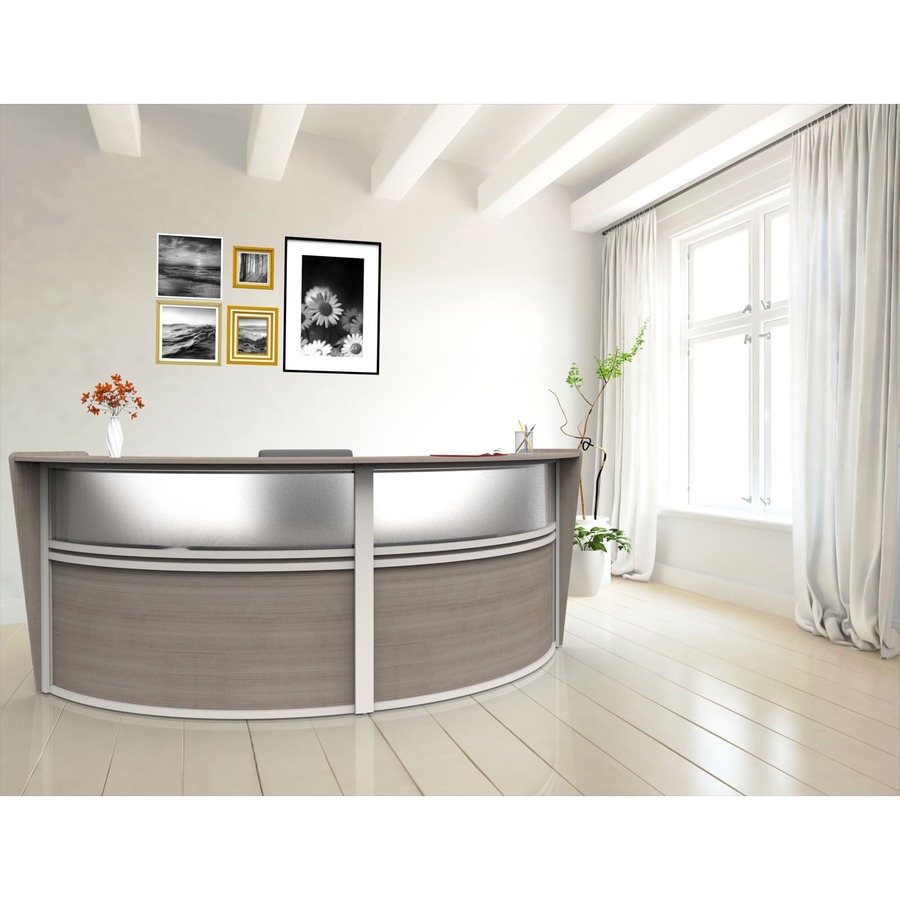 Linea Italia 2-Unit Curved Reception Desk