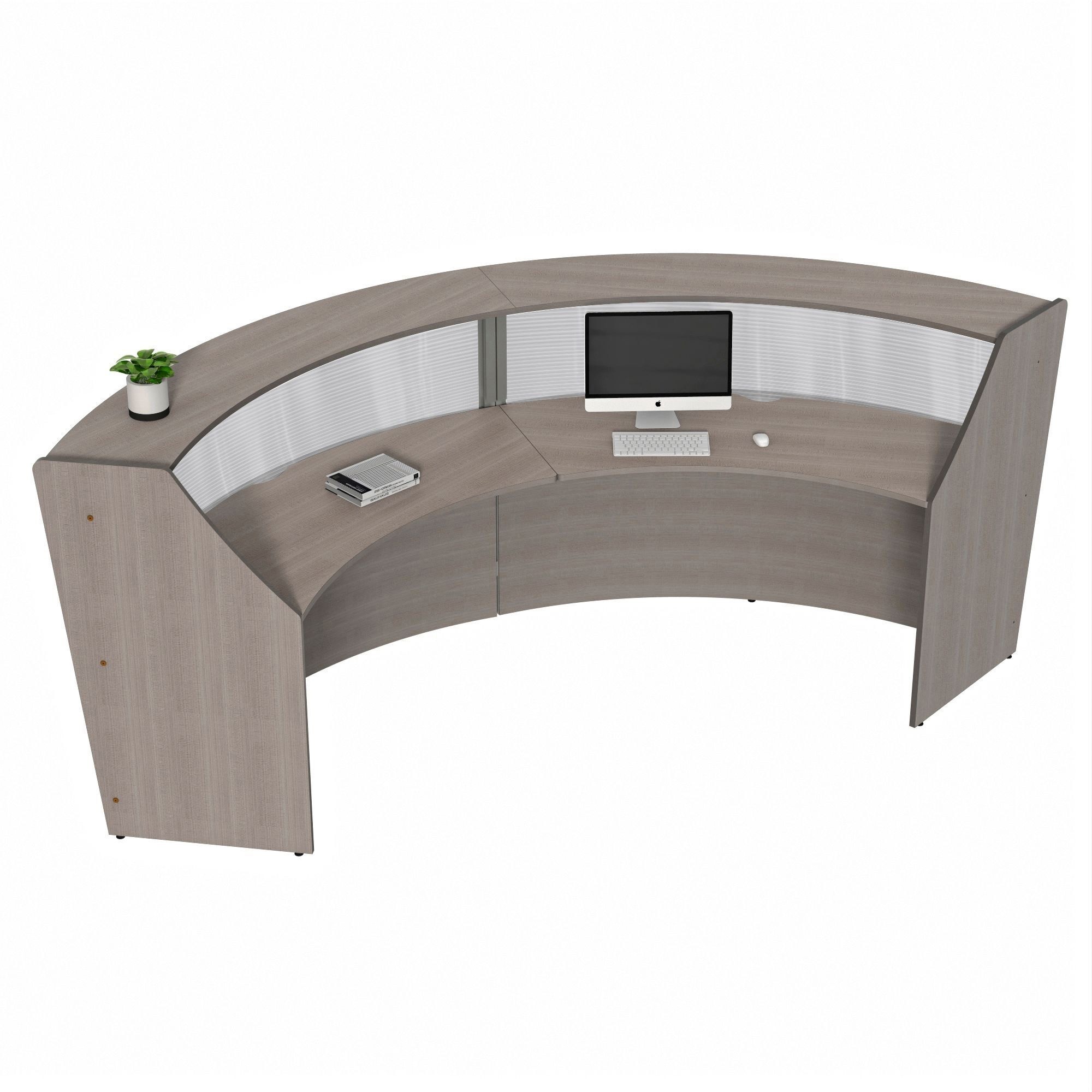 Linea Italia 2-Unit Curved Reception Desk