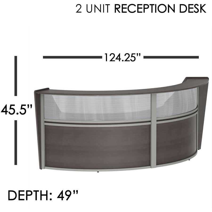 Linea Italia 2-Unit Curved Reception Desk