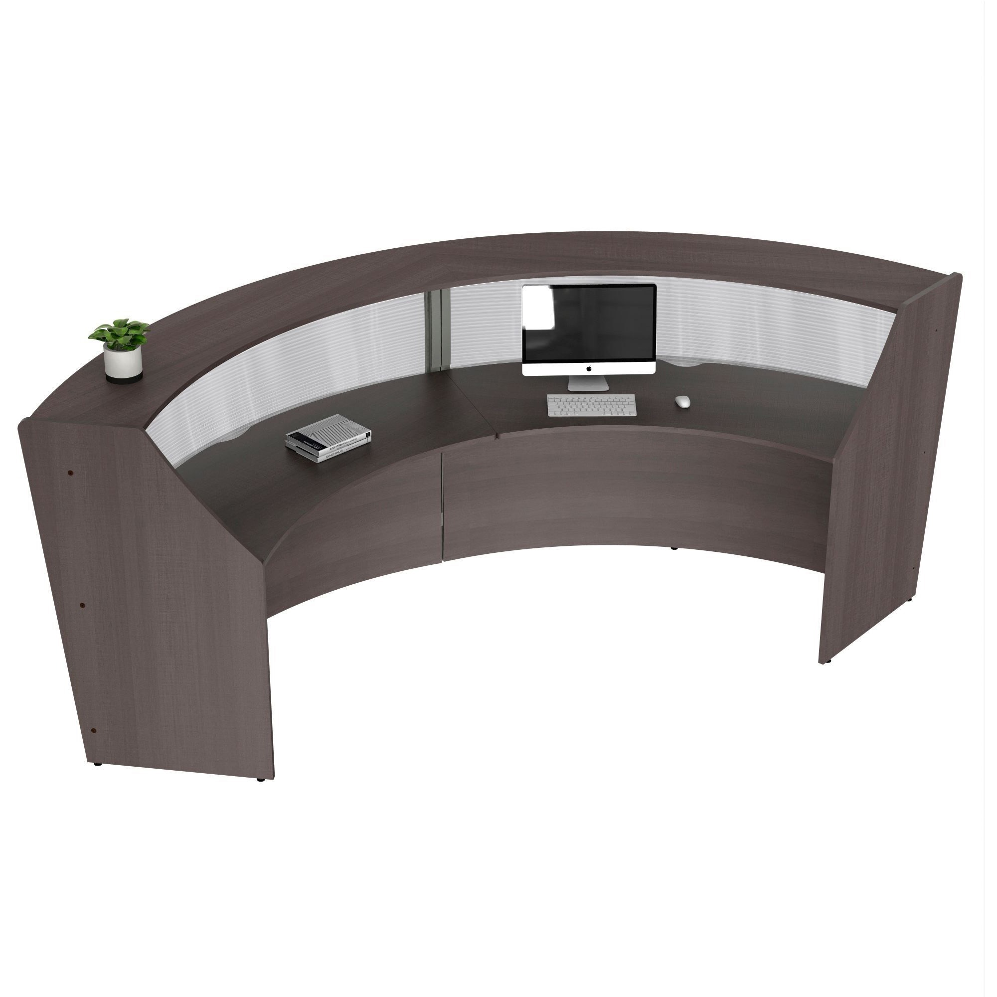 Linea Italia 2-Unit Curved Reception Desk