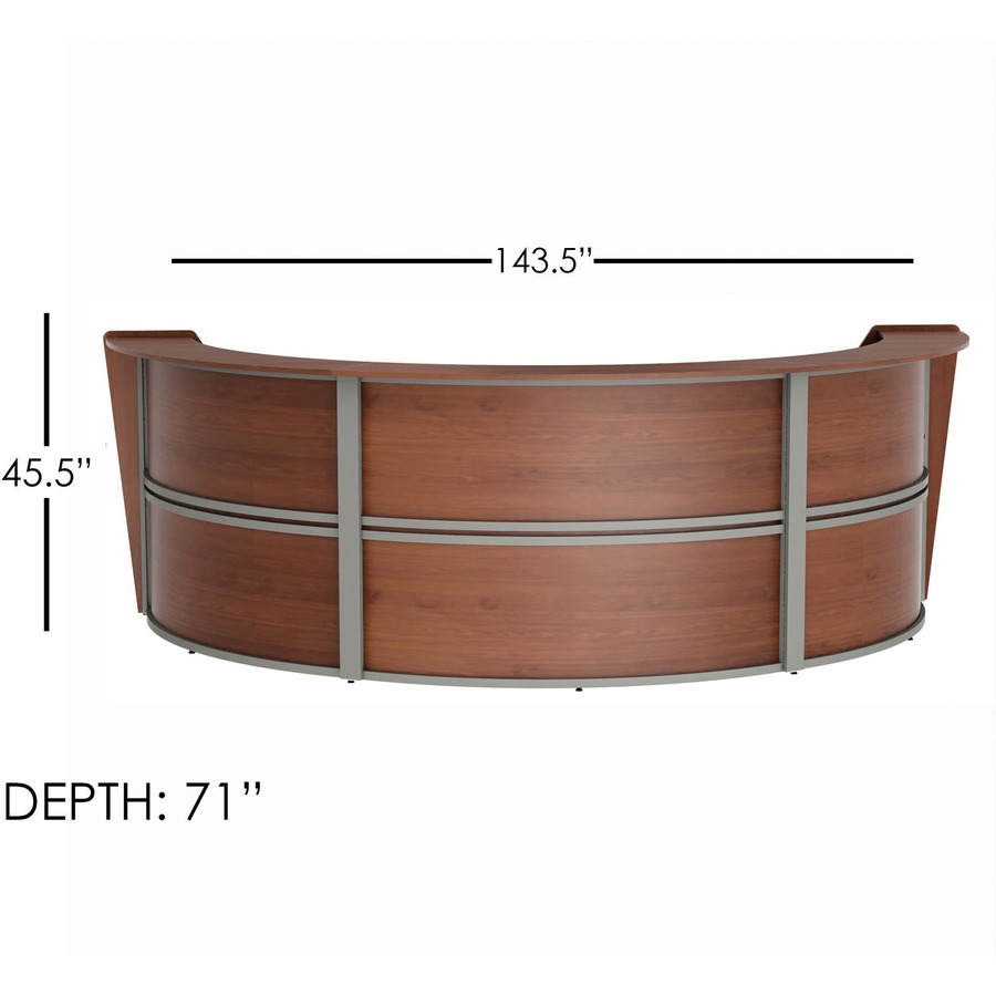 Linea Italia 3-Unit Curved Reception Desk