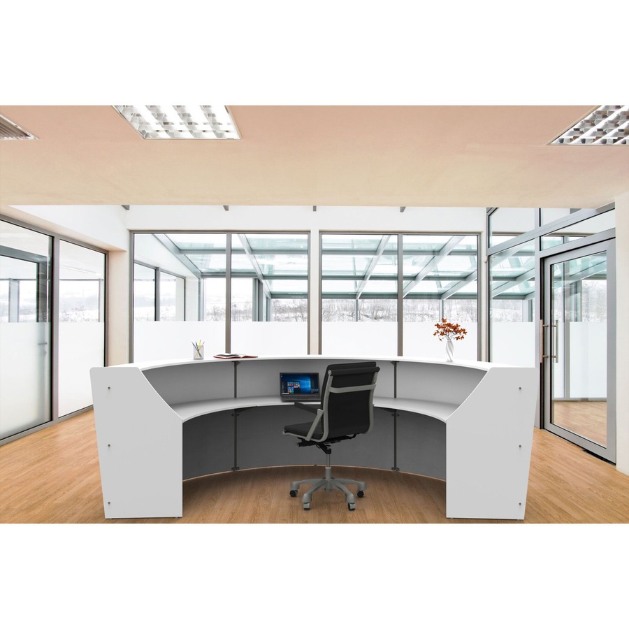 Linea Italia 3-Unit Curved Reception Desk