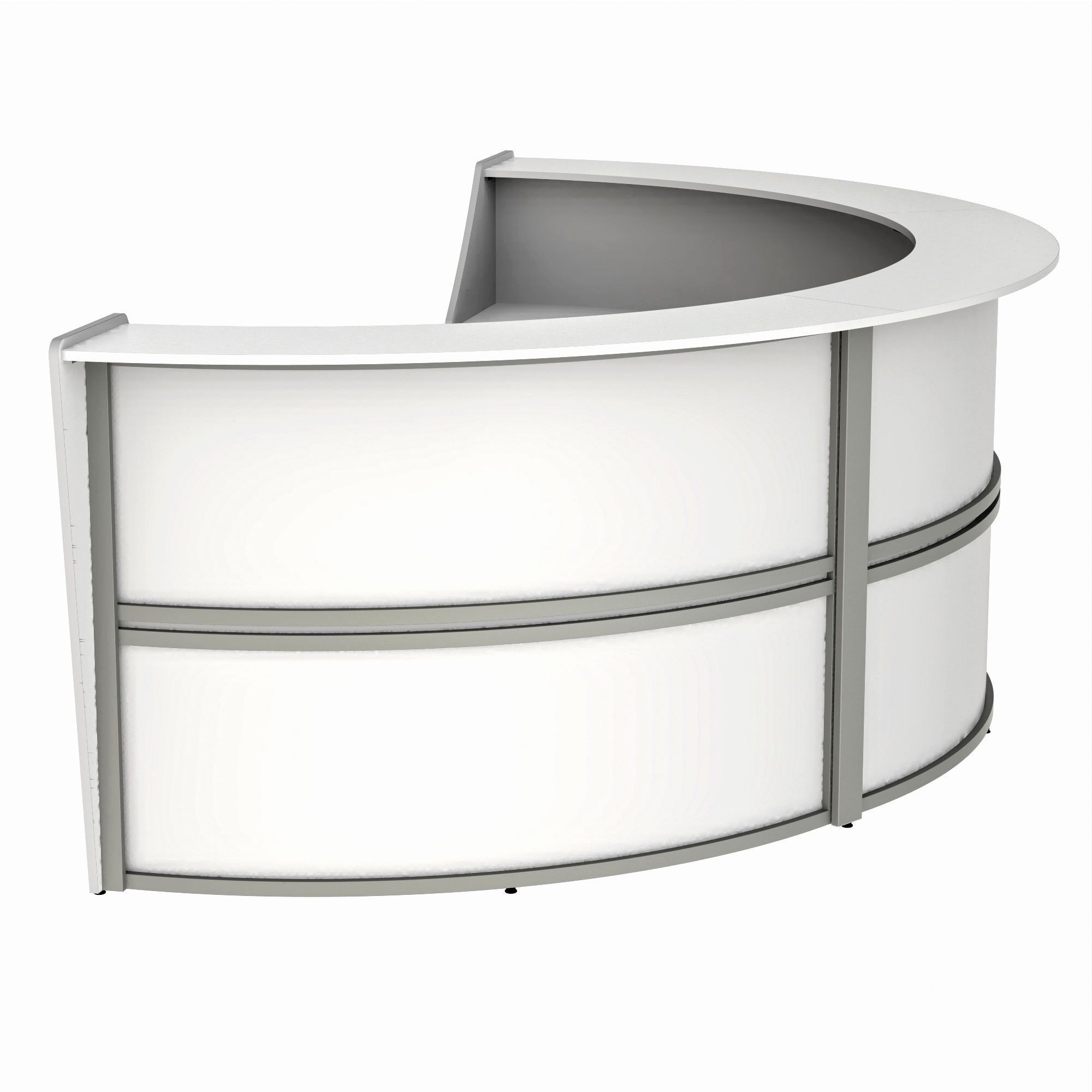 Linea Italia 3-Unit Curved Reception Desk